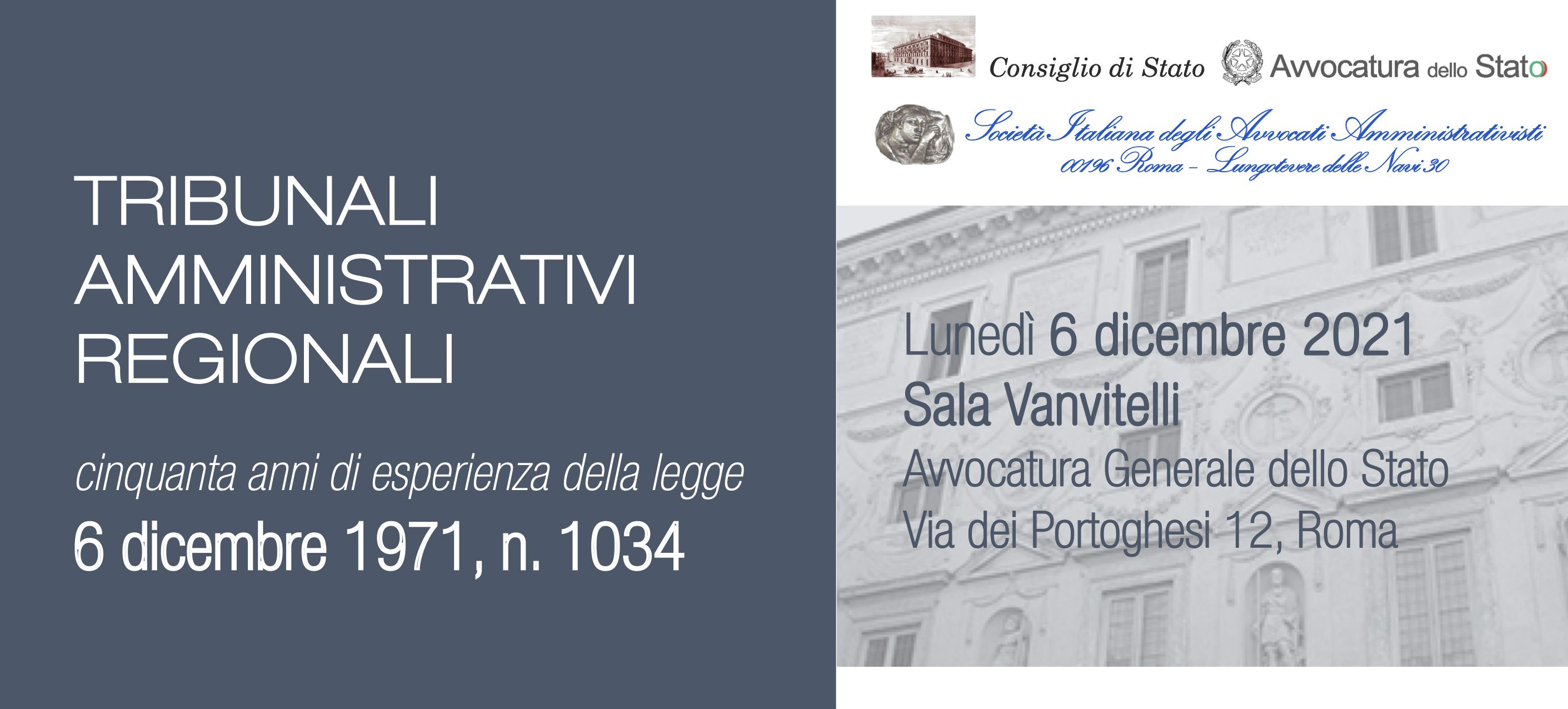 I Tribunali Amministrativi Regionali, cinquanta anni di esperienza della legge 6 dicembre 1971, n. 1034